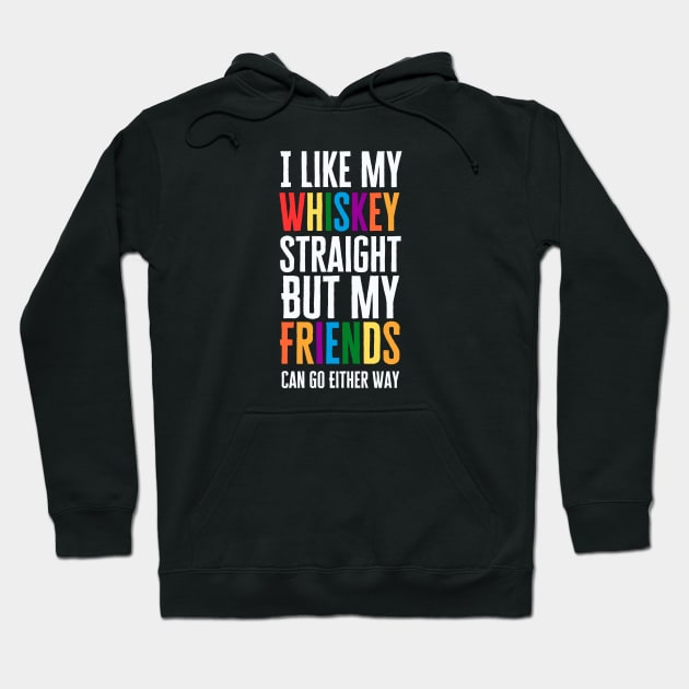 I Like My Whiskey Straight Hoodie by HobbyAndArt